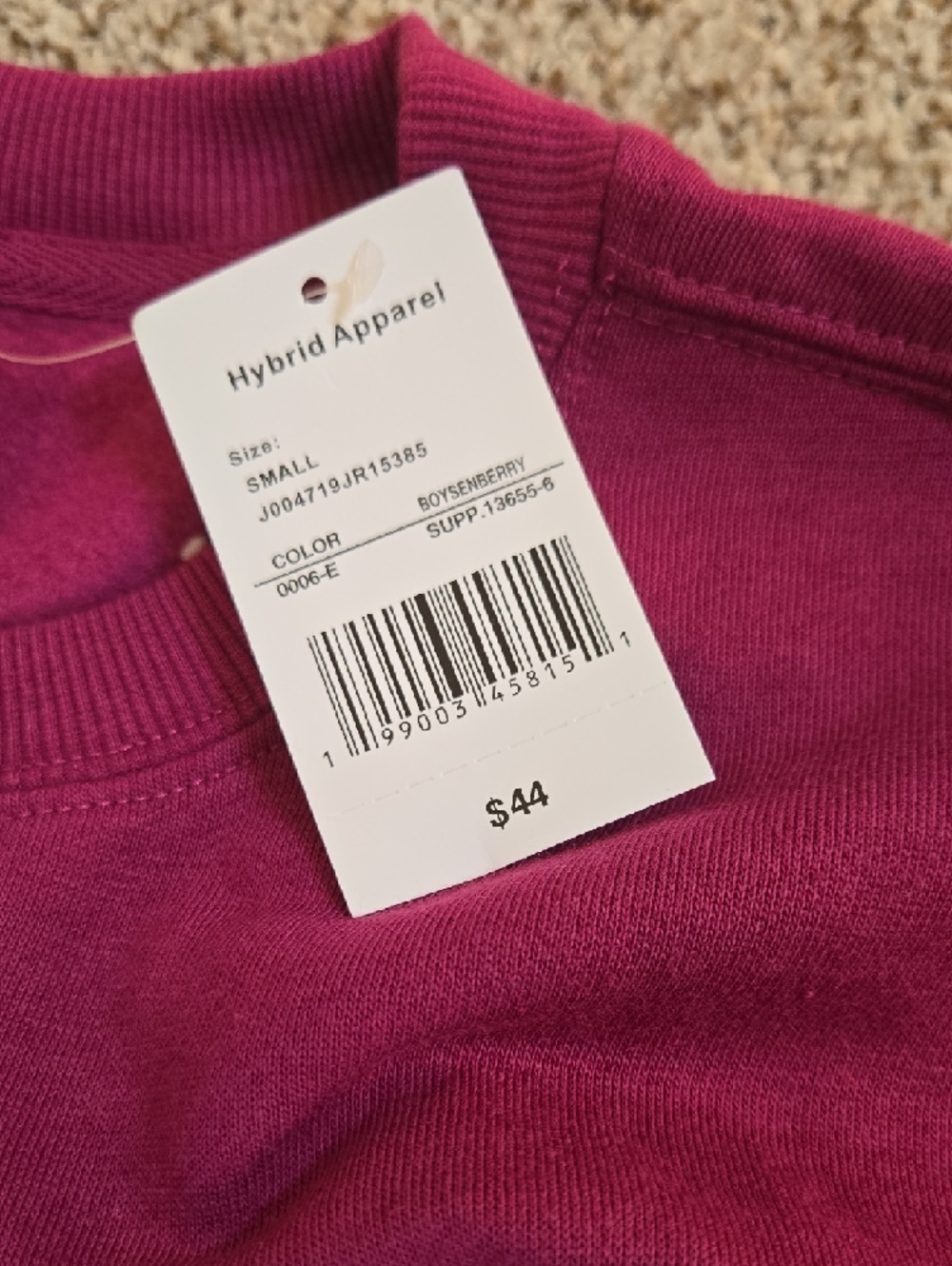 Paris 1987 Applique Sweatshirt - Magenta - Picture 4 of 4